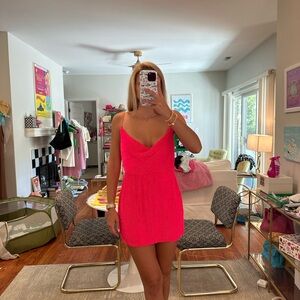 RETROFETE JILL PINK MARSHMALLOW MINI DRESS SEQUIN SMALL